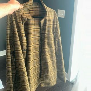 Lululemon flannel button down